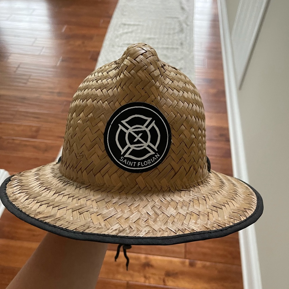 Fireman straw beach hat